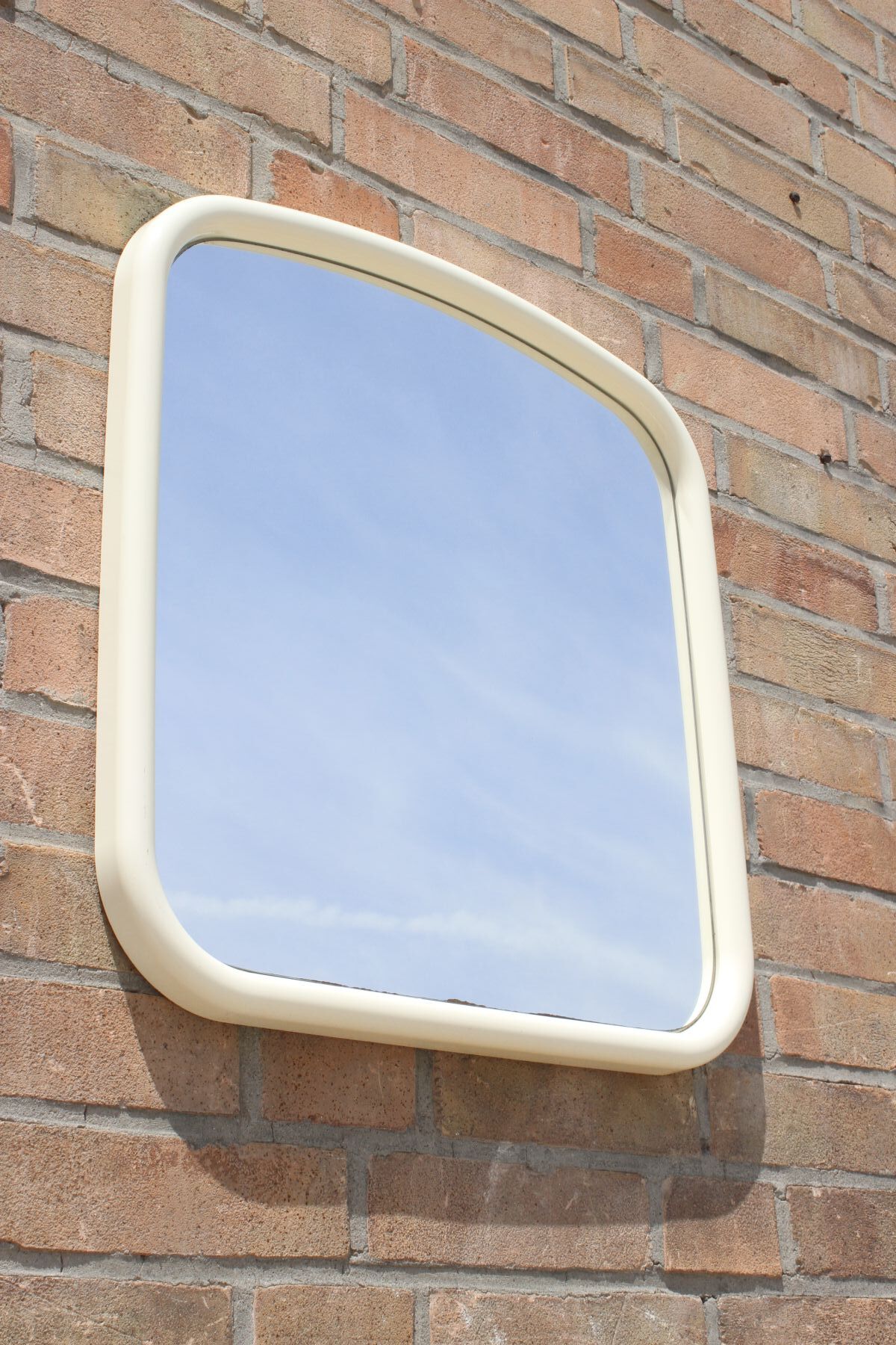 Space Age plastic mirror, Germany 1970s 59x56cm