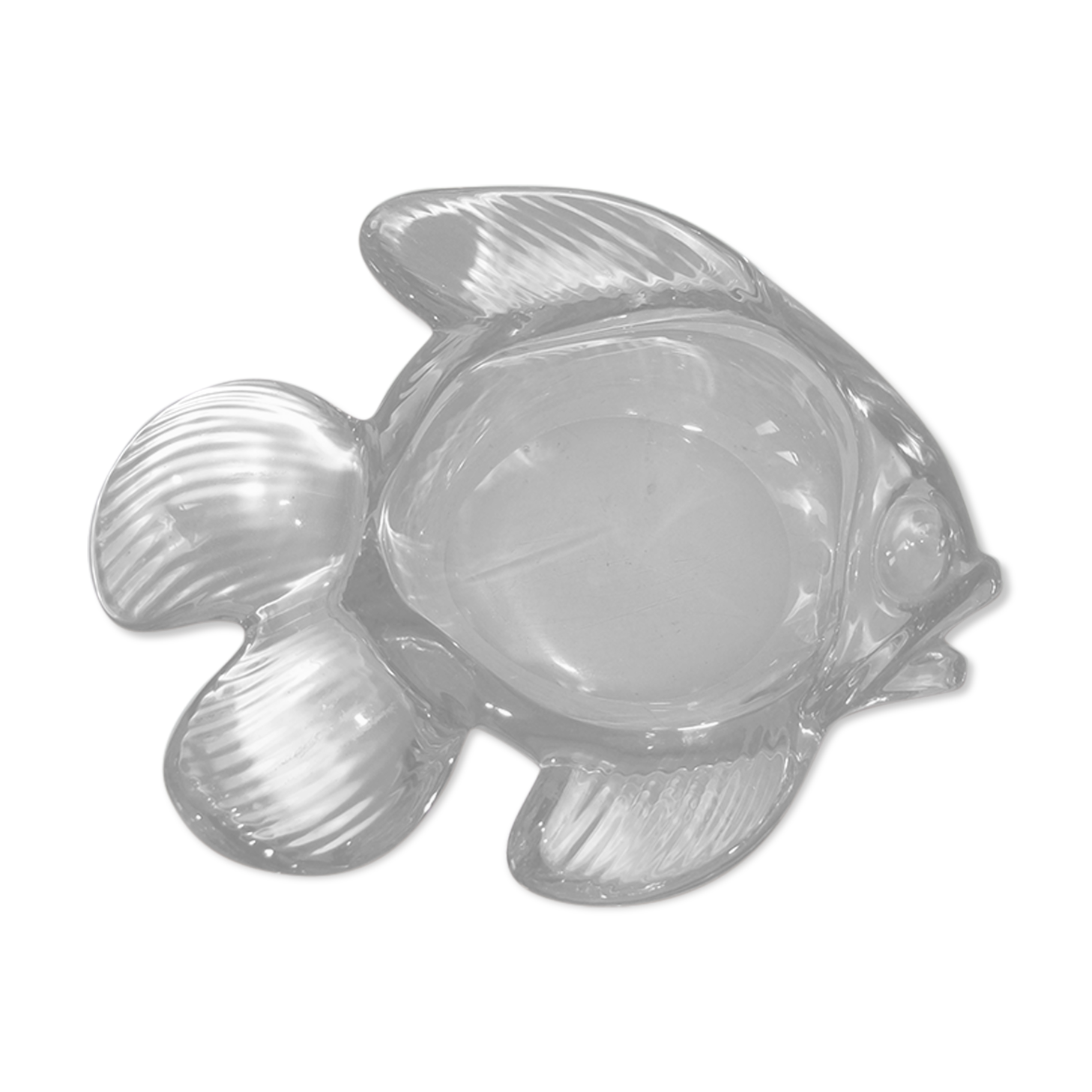 Empty glass fish bag