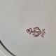 Clairefontaine earthenware plate and fruit bowl set, Saxe model