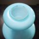 Abat-jour bleu tulipe globe verre design 1970 pop-art vintage