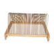Porte-vinyles Range-disques en bois clair vintage 1950/60 Jukebox Tournedisque