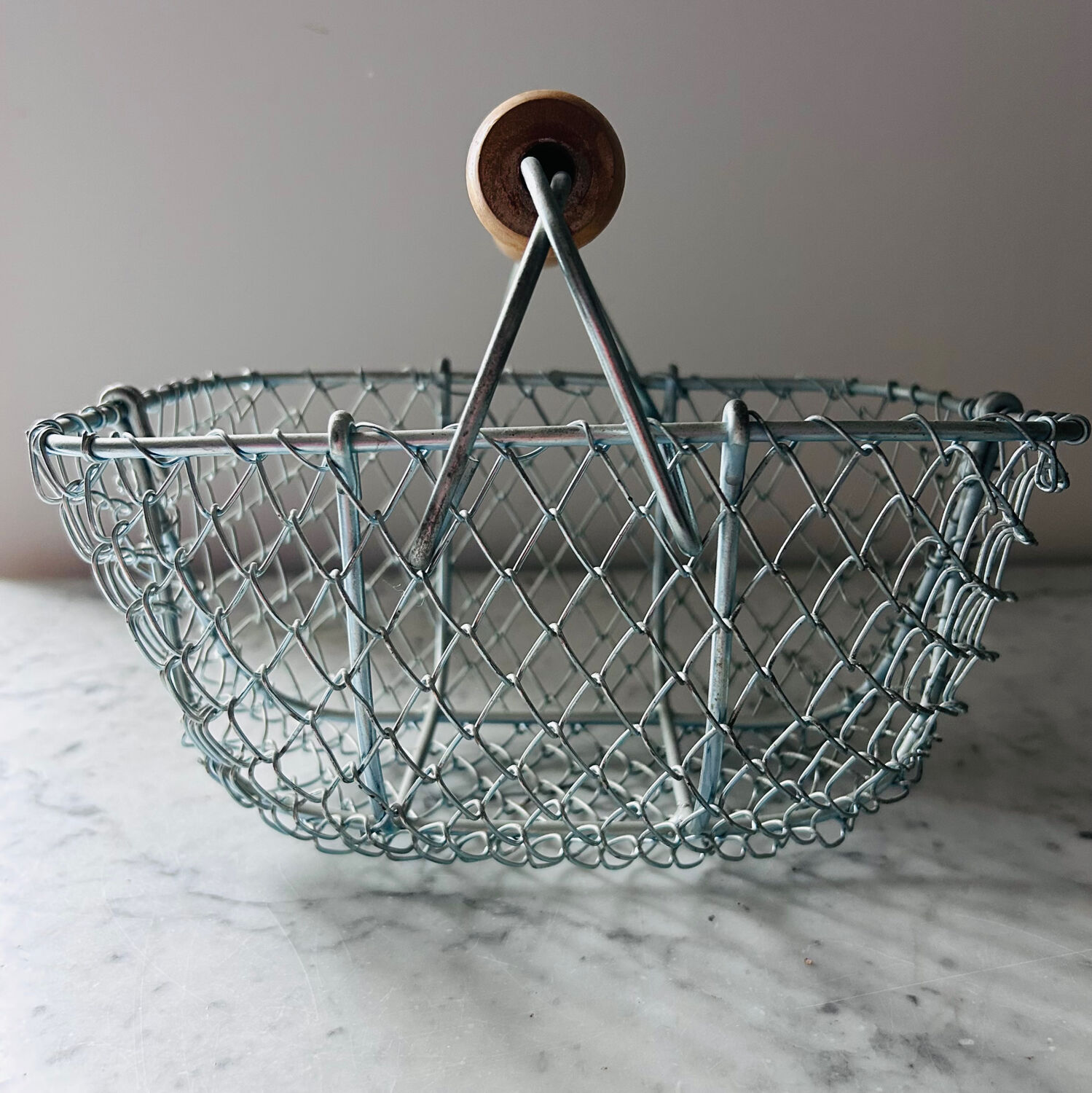 Metal harvest basket