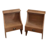 Pair of vintage 50s bedside tables