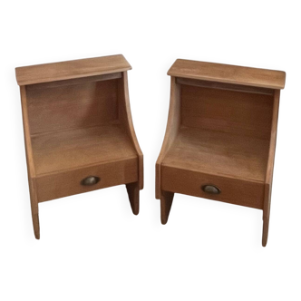 Paire de chevet / tables de nuit vintage années 50