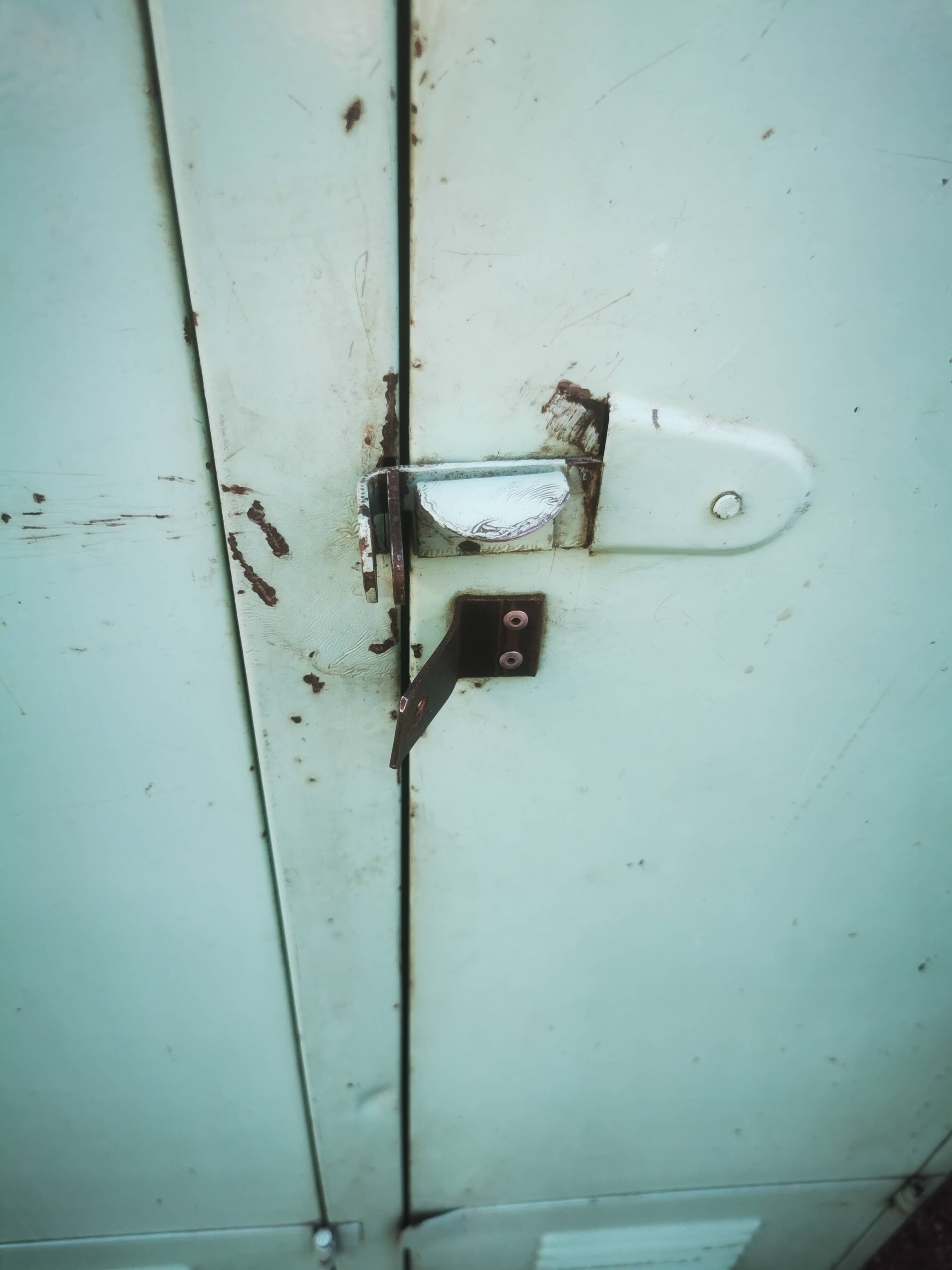 Vintage metal locker cabinet