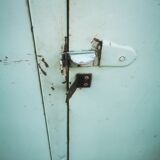 Vintage metal locker cabinet