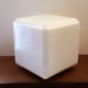 Opaline cube vintage pour plafonnier