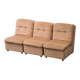 Set 3 poltrone modulari tessuto a quadretti beige anni ’70 vintage modernar