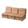 Set 3 poltrone modulari tessuto a quadretti beige anni ’70 vintage modernar