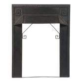 Highly decorative hand forged spiral decor fire surround