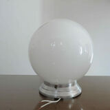 Ceiling lamp opaline ball white 30 years 40