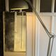 Grey metal floor lamp - industrial style