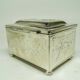 Sugar bowl, Art Nouveau, silver-plated brass, Poland, early 20th century