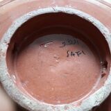 Plat rond en céramique artisanale de safi au maroc