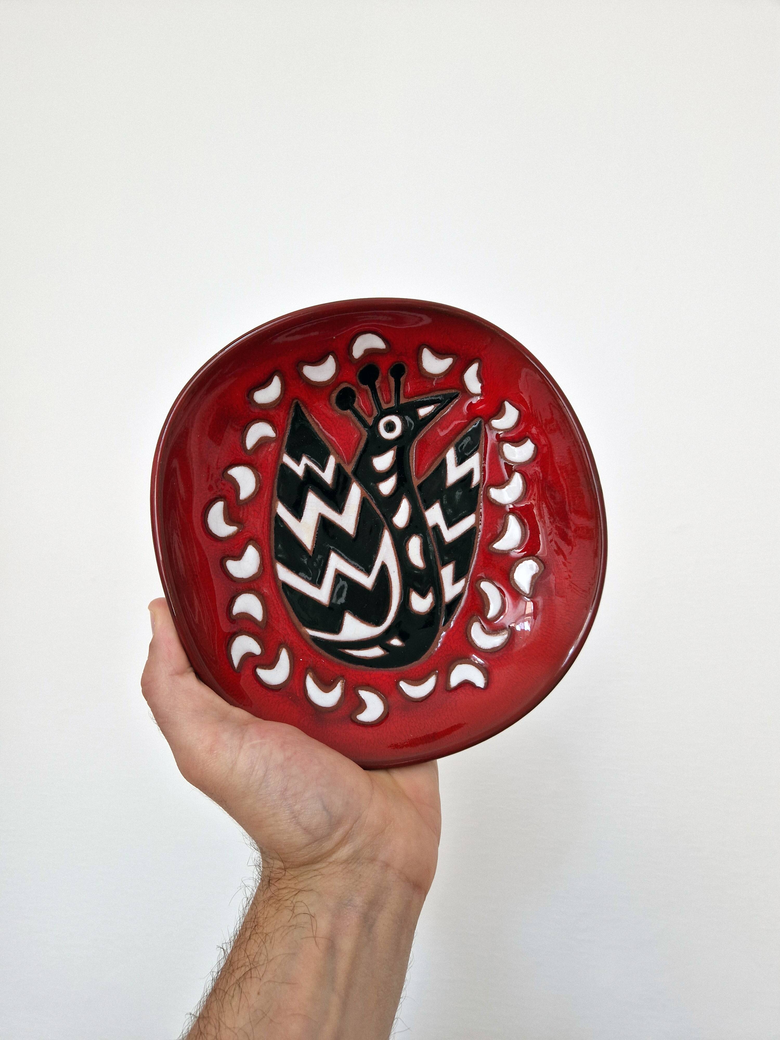 Vintage ceramic bowl by Jean Picart le Doux, circa 1960