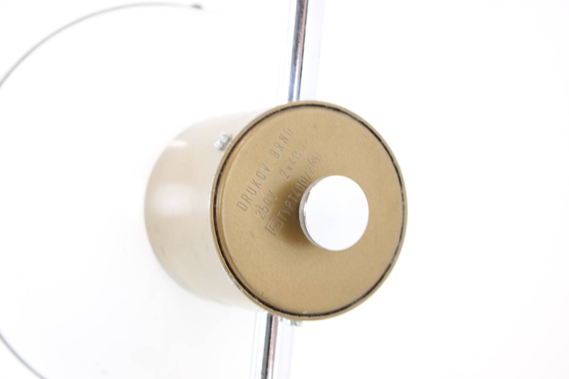 Adjustable Vintage Magnetic Floor Lamp by Drukov, 1970's, Brno, Czechoslovakia