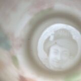 Three tea or coffee cups made of vintage japanese porcelain