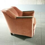 Fauteuil club art deco années 30/40 à système tablettes