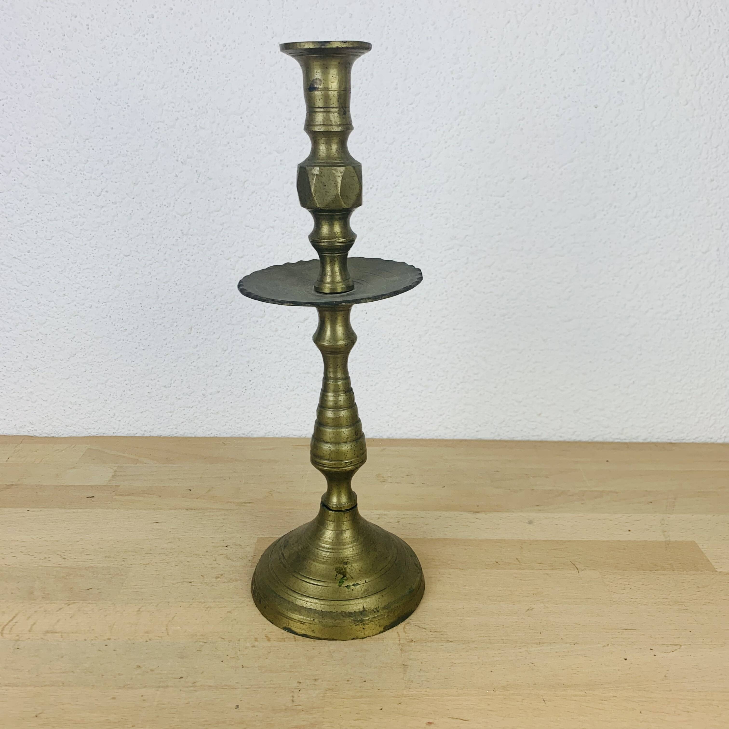 Brass candle holder 37 cm XXL