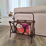 Rattan magazine holder