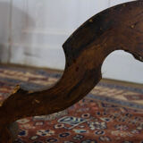 Tripod pedestal table in marquetry and mixed wood, Italy, 19th century