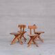 Pierre Chapo French Mid-Century Elm S34 Chair (4 Available)