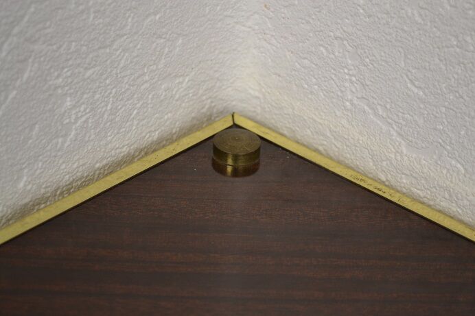 Vintage angle formica shelf from the 70