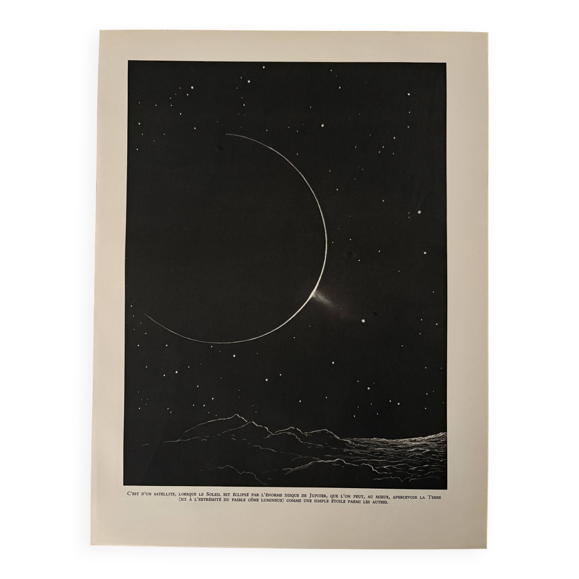 An old illustration of Jupiter and the sun – 1930