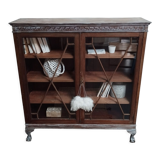 Meuble bibliothèque vitrée style anglais