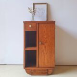 Art deco bedside table with marble