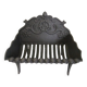 Old cast iron log holder andiron fireplace cornucopia pine cone