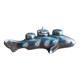 Zoomorphic salt and pepper shaker, porcelain fish