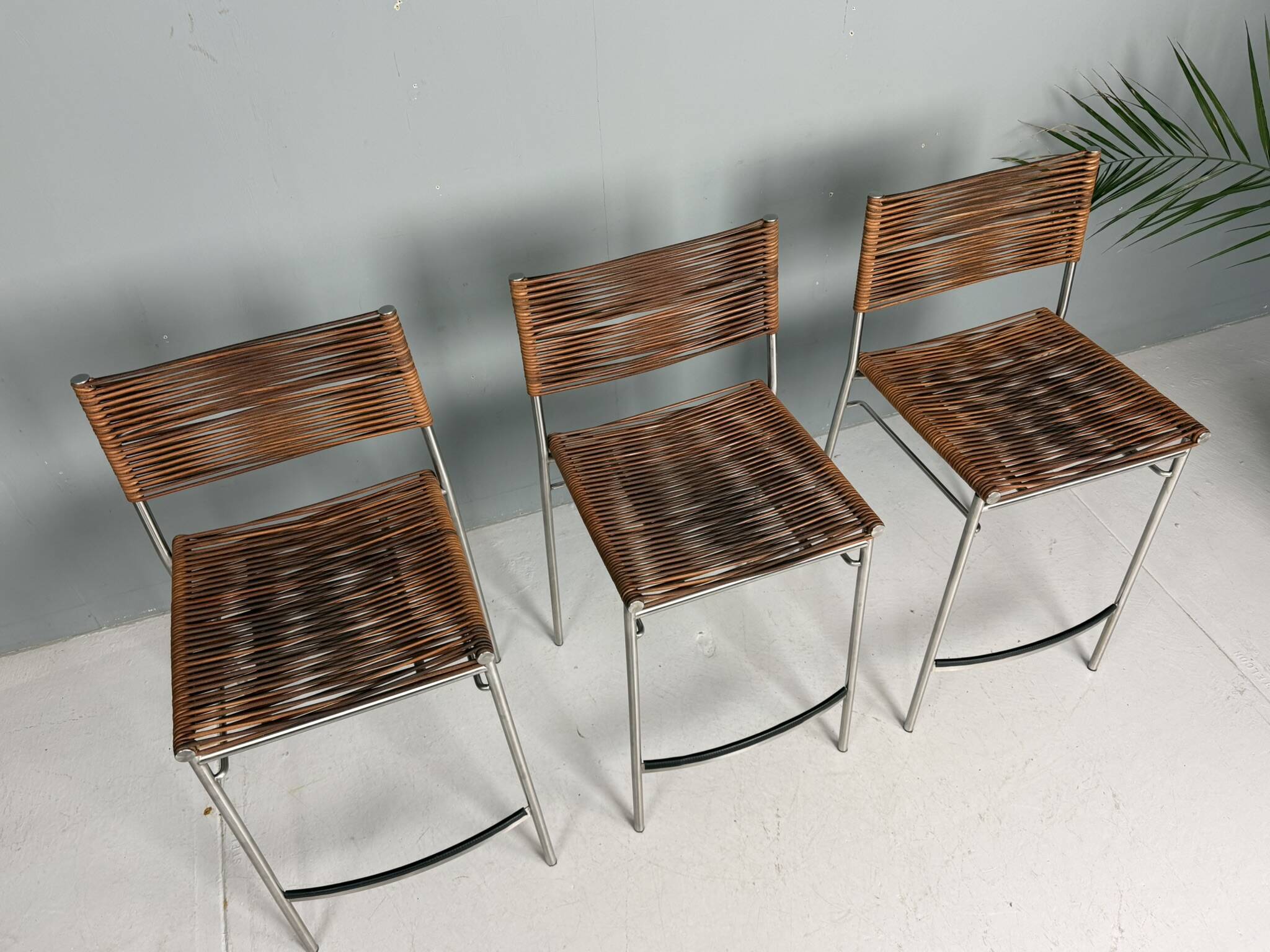 Tito Agnoli - Set of three bar stools "Miss B", Italy, 1997