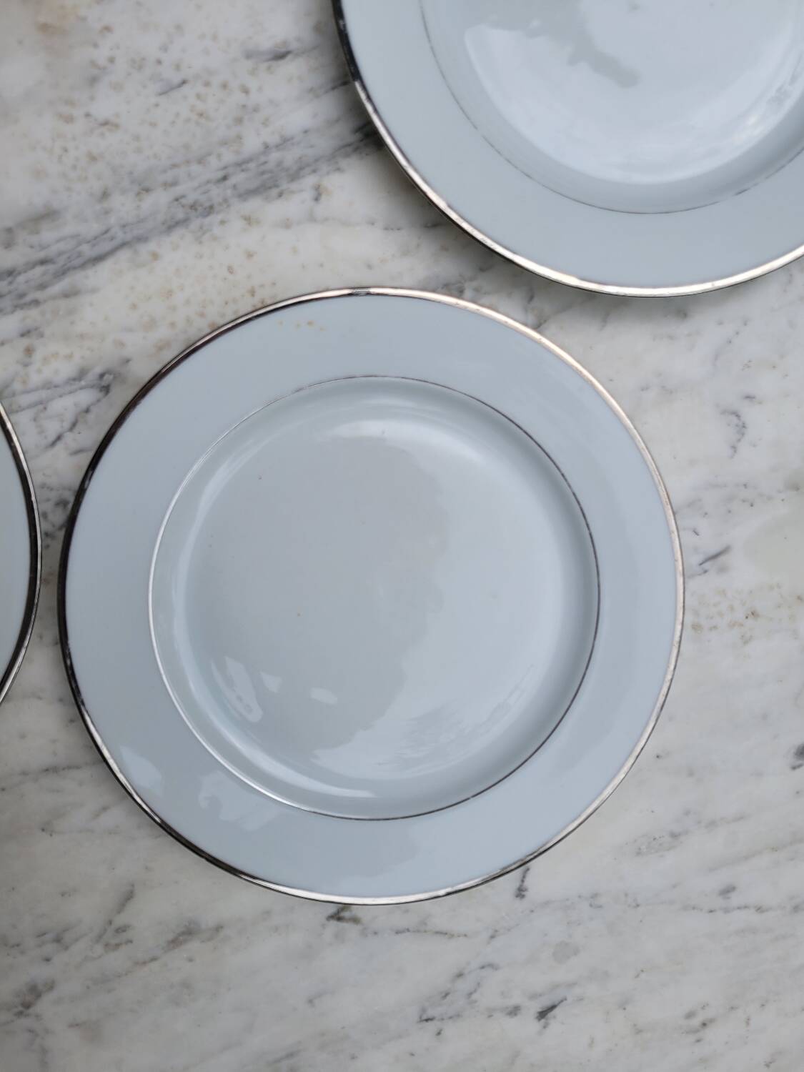 5 Bernardeau Limoges porcelain dessert plates