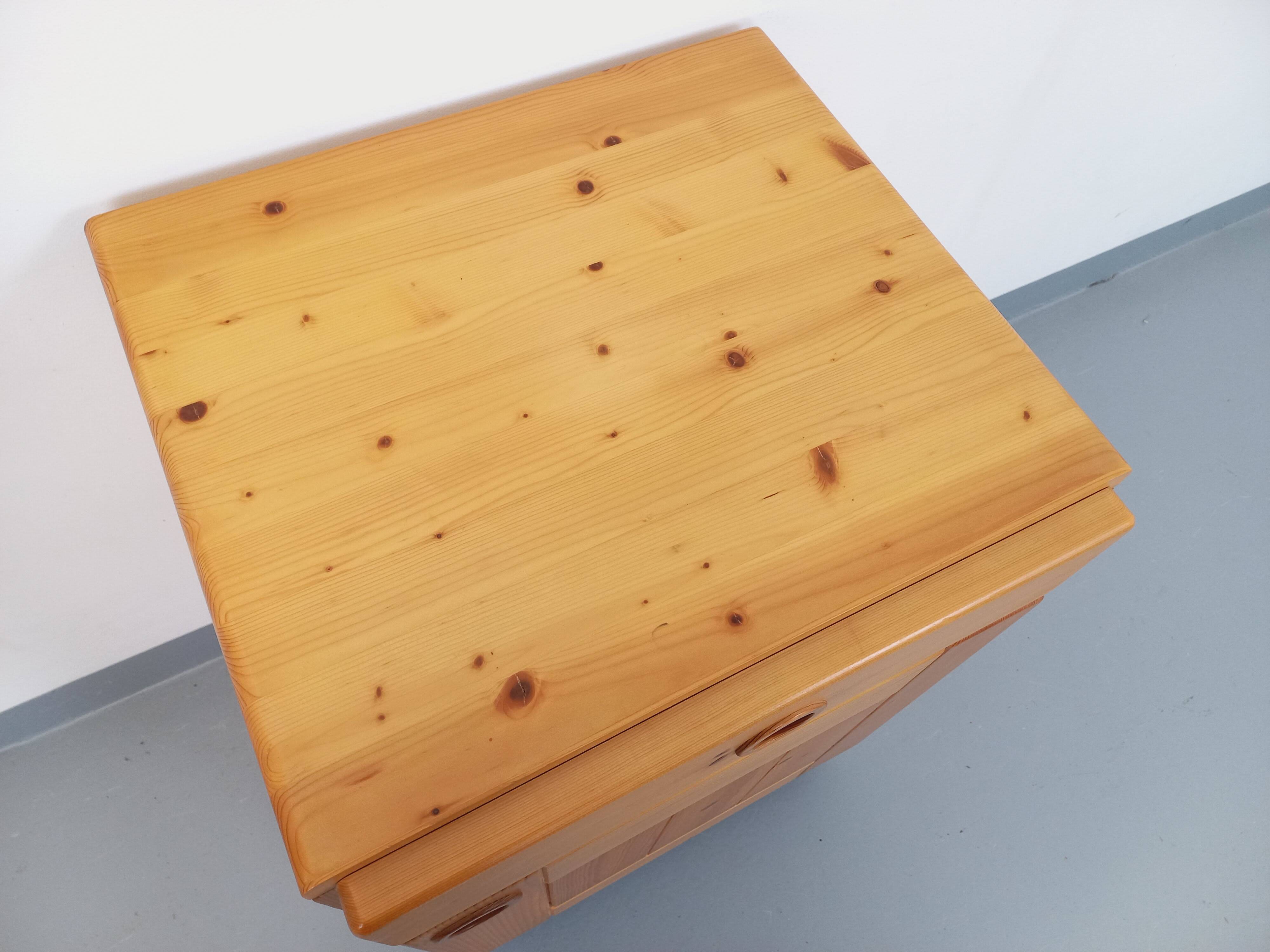 selected by Charlotte Perriand Les Arcs vintage pine storage unit from the 60s and 70s