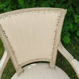 Pair of vintage antique Directoire style armchairs