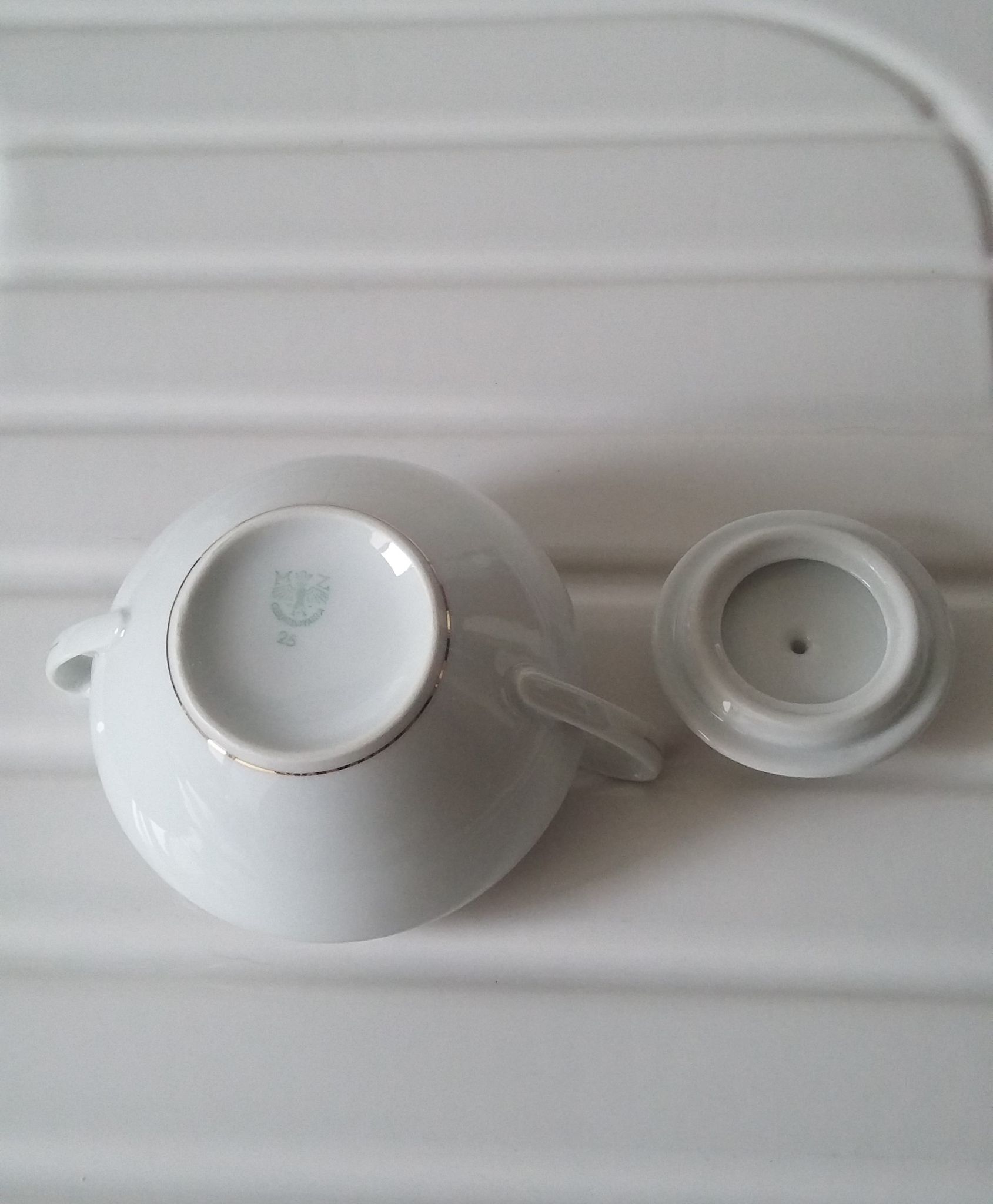 Sucrier en porcelaine tchèque