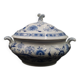 Soup Tureen with Lid Hutschenreuther Blue Onion Decor Porcelain, 3.5 L circa 1930 Made in Germany