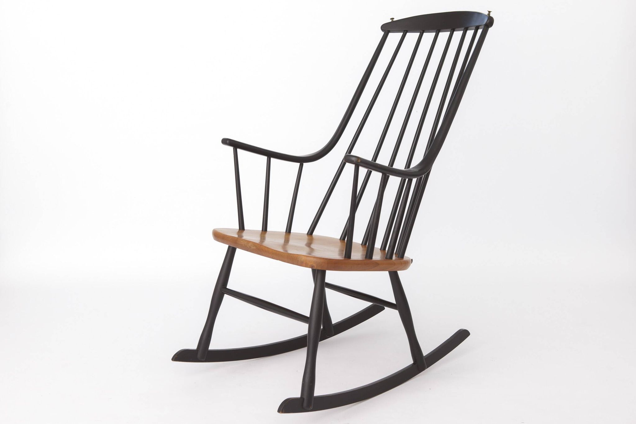 Vintage Grandessa Rocking Chair by Lena Larsson for Nesto, Sweden, 1960s