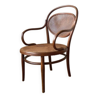 Fauteuil Thonet n 15 bois courbé et cannage