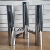 Double chrome wall lamp, Gaetano Sciolari, vintage, 70s