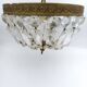 Art deco ceiling light or pendant lamp with tassels and brass. 22 rows.
