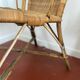 Fauteuil en osier vintage