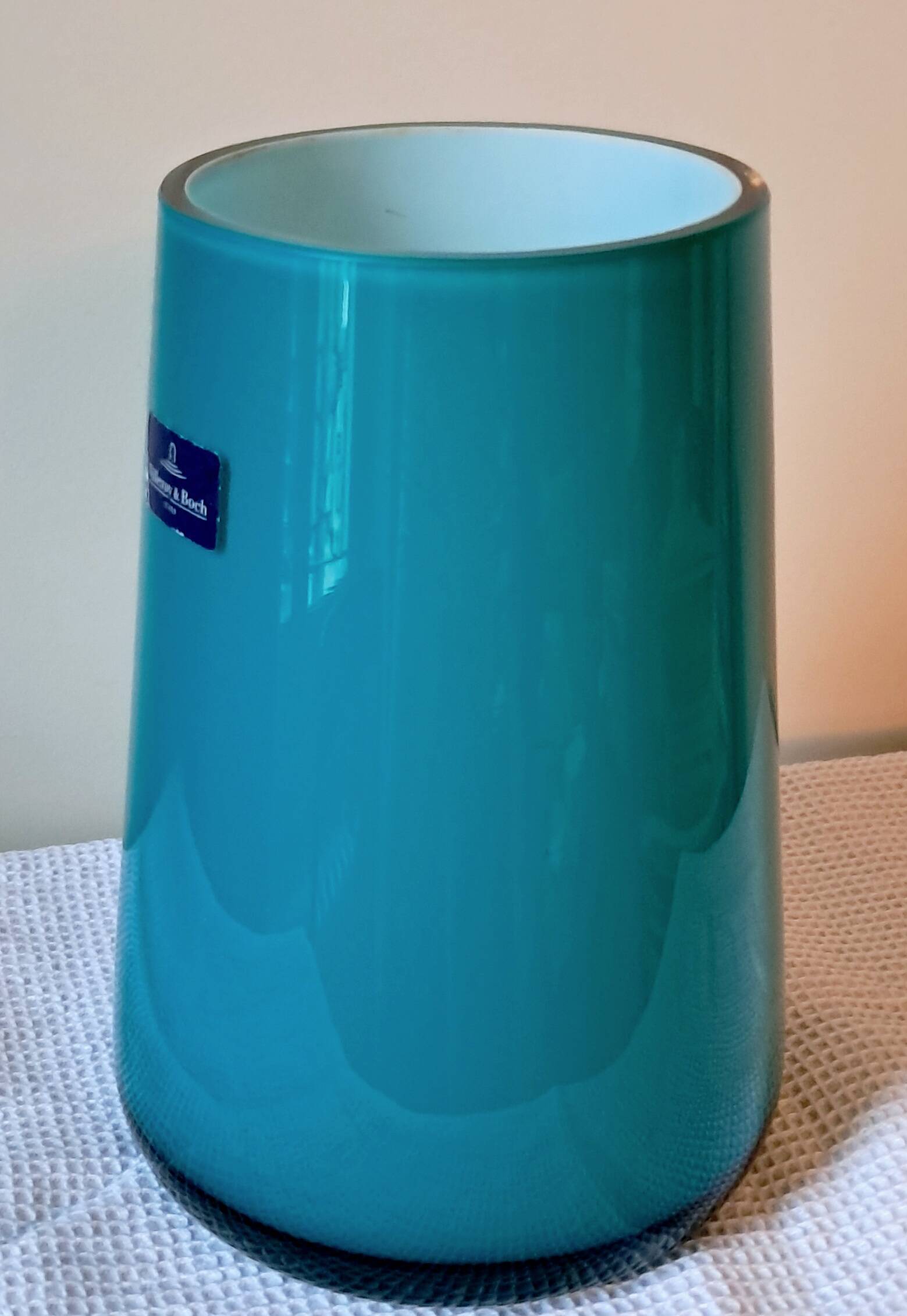 Villeroy & Boch Numa vase blue glass