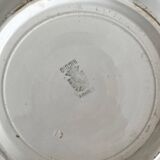 White ironstone salad bowl Digoin Sarreguemines