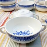 6 Royal Boch handle bowls