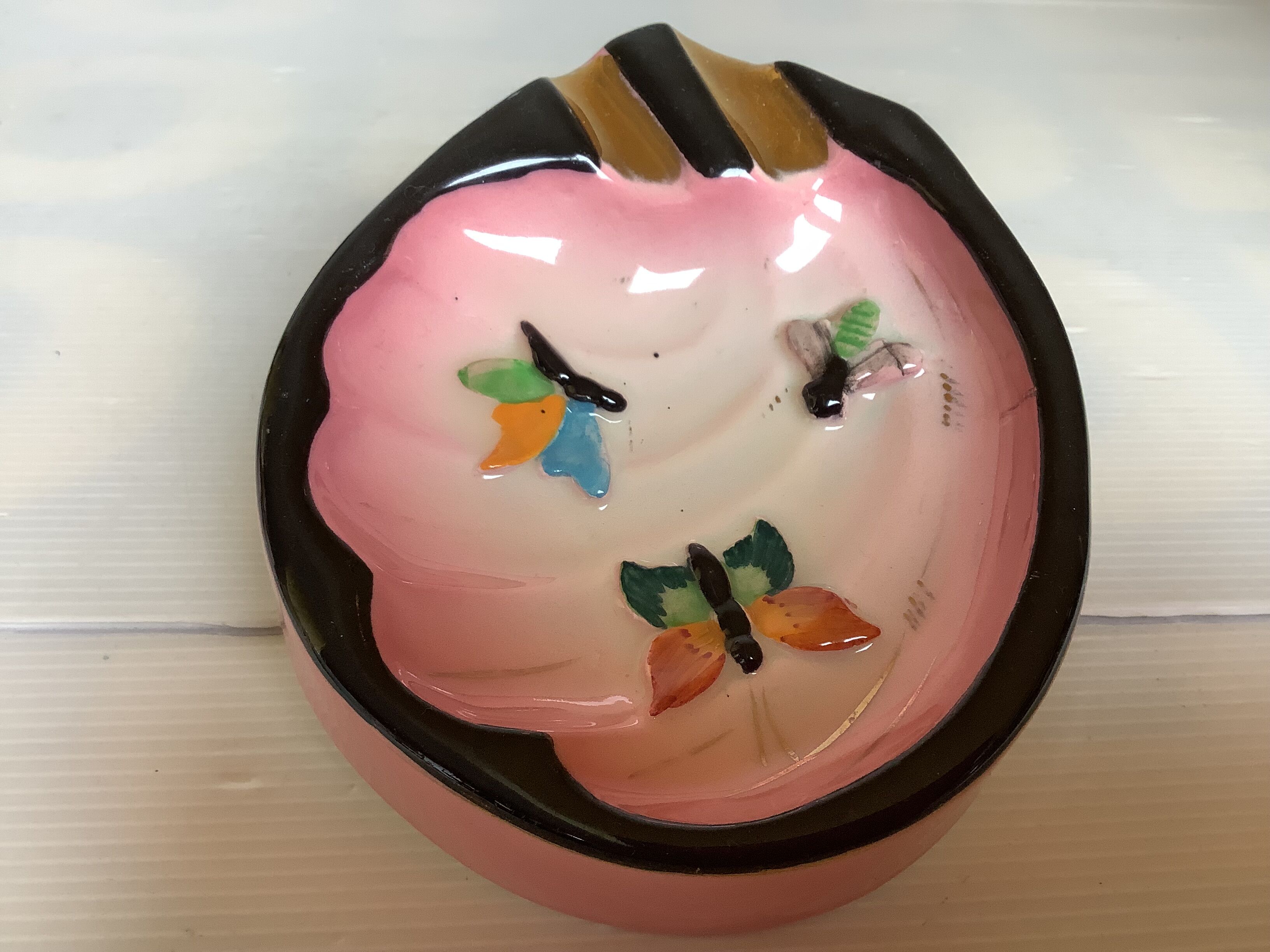 Ashtray with butterflies Cerdazur Monaco