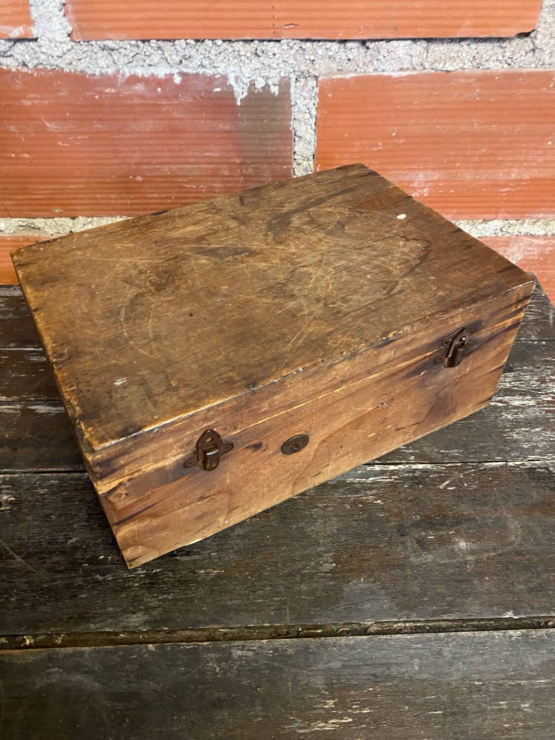 Vintage Wooden Interior Compartment Antique Jewellery Storage Box