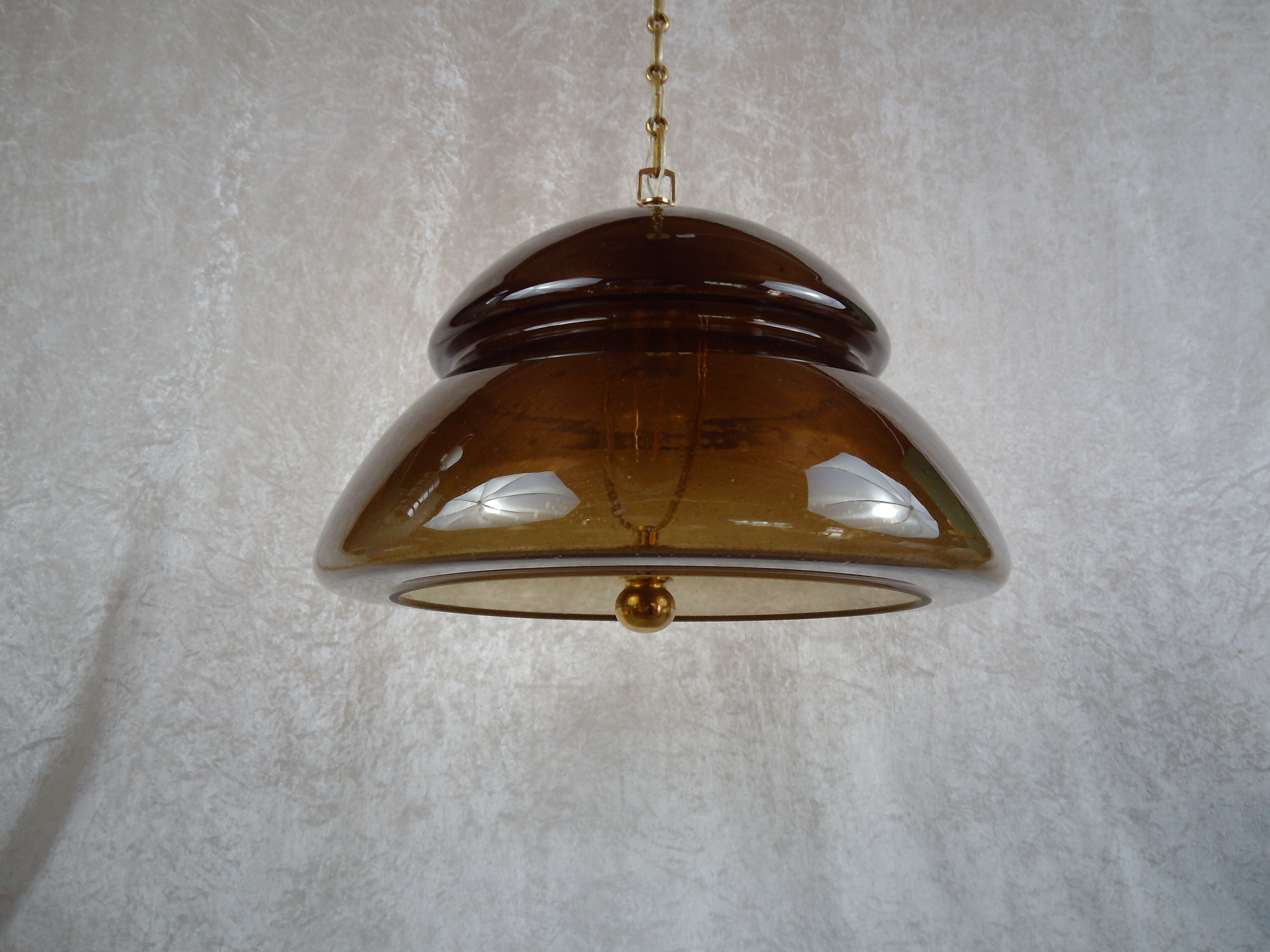 Glass pendant by Carl Fagerlund for Orrefors 1960