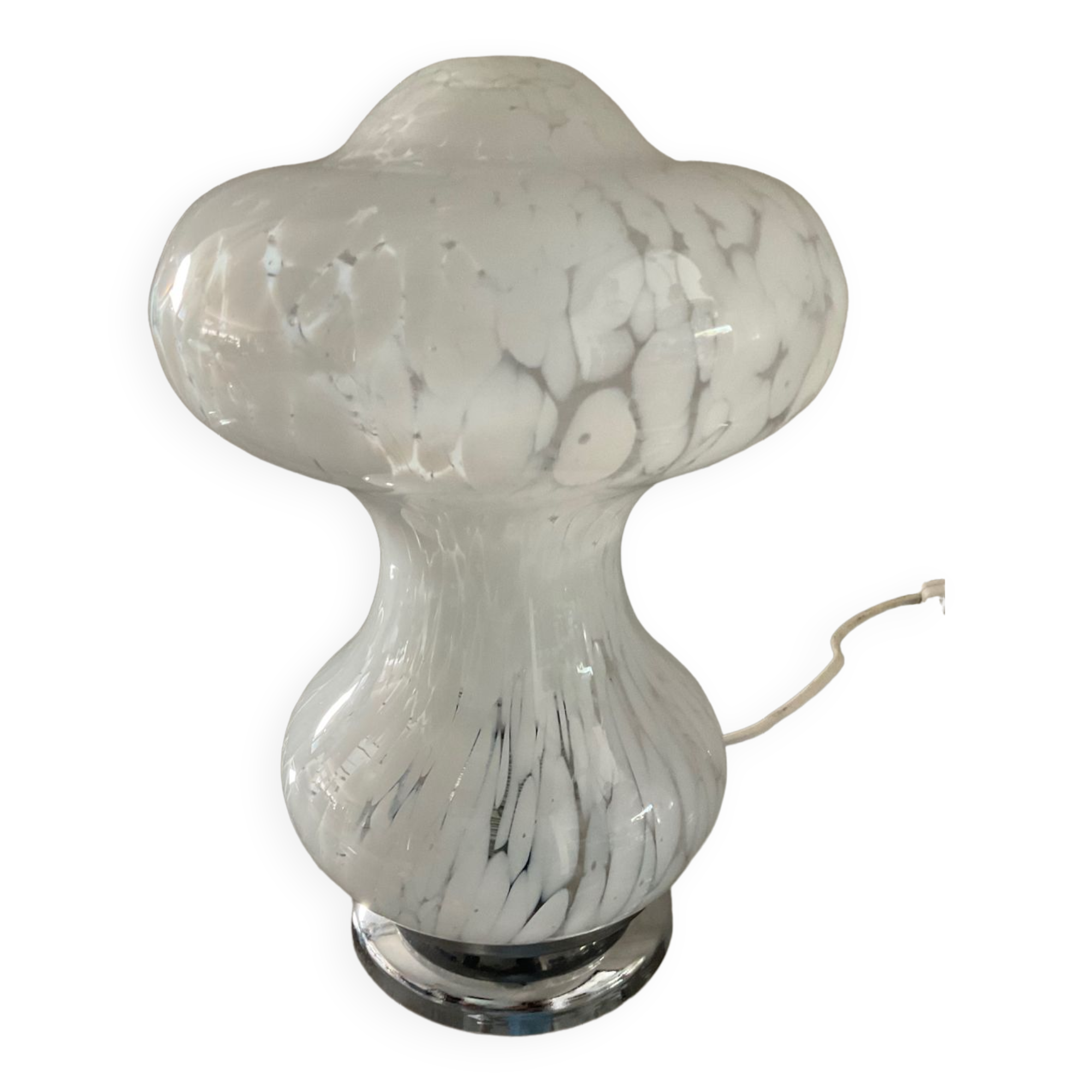 Peill & Putzler mushroom lamp in Murano glass from the 70s